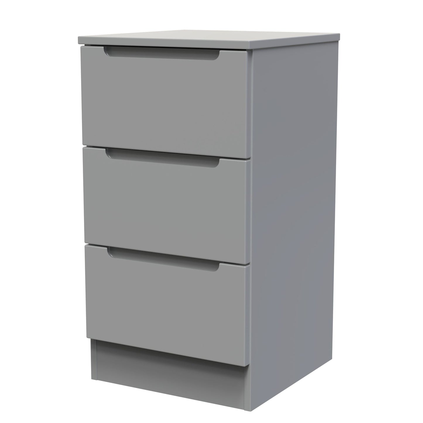 Milan 3 drawer bedside