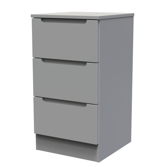 Milan 3 drawer bedside