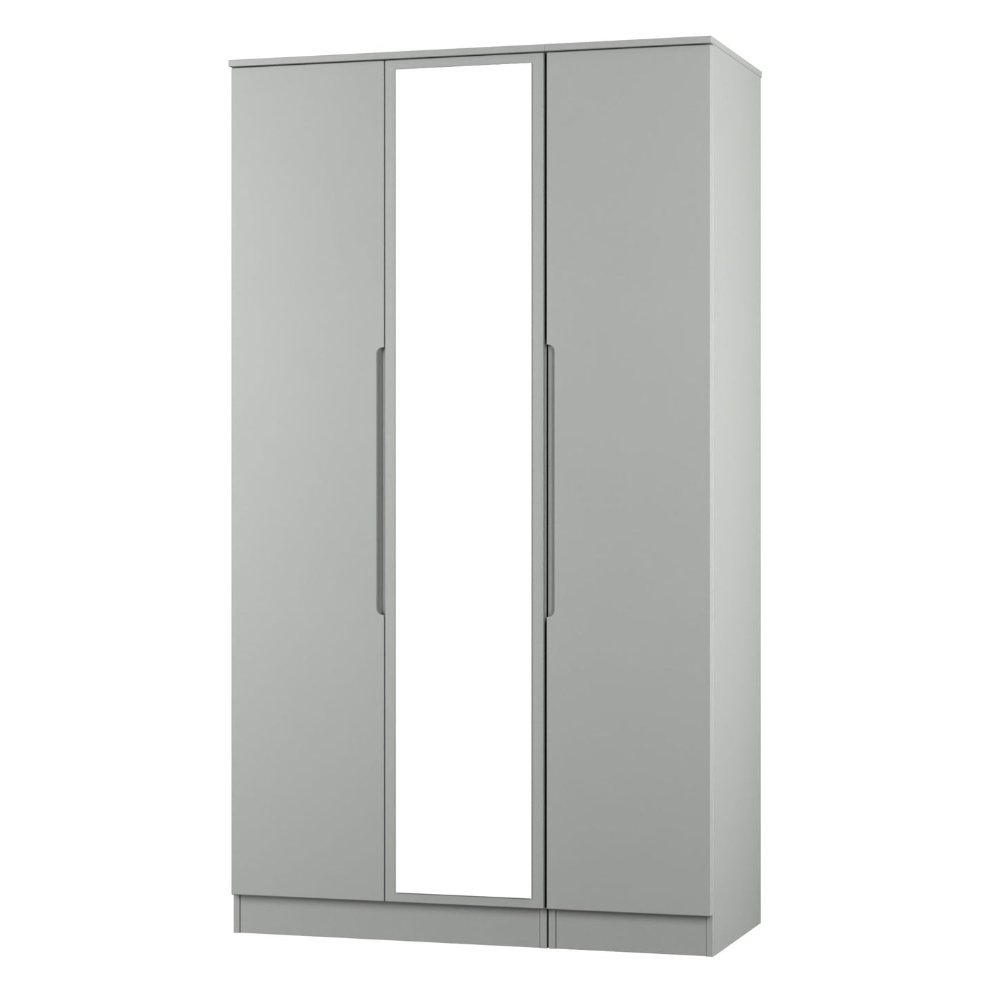 Milan Tall 3 Door mirrored wardrobe