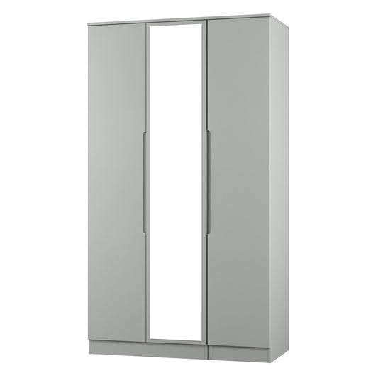 Milan Tall 3 Door mirrored wardrobe