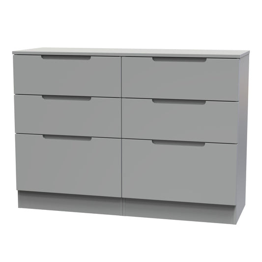 Milan 6 drawer chest of drawers