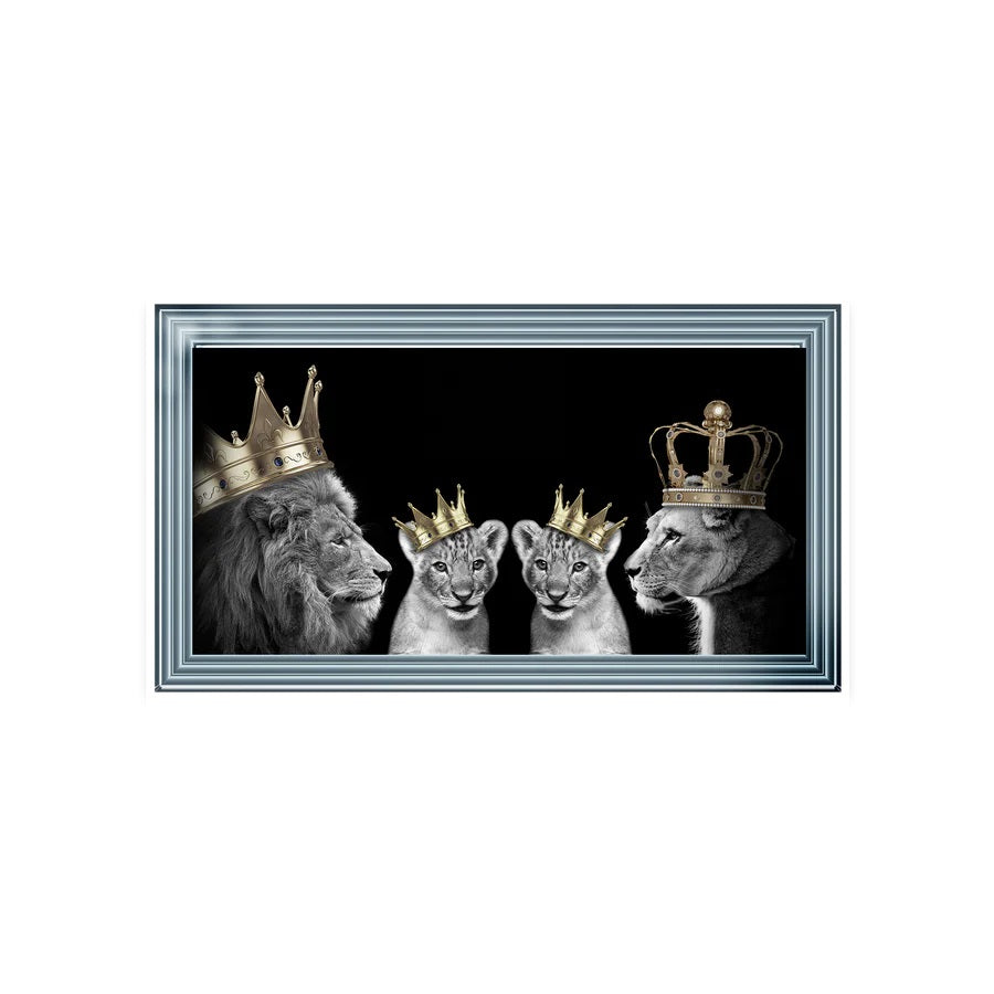 Family Of Lions G4 - Liquid art