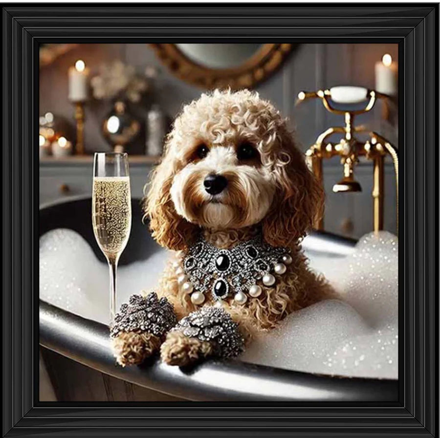 Glamarous Cockapoo- Liquid art