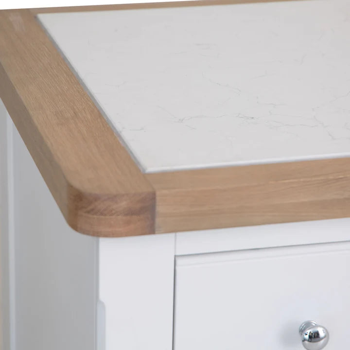 Clearwater Large Kitchen Island - Worktop made with quartz
