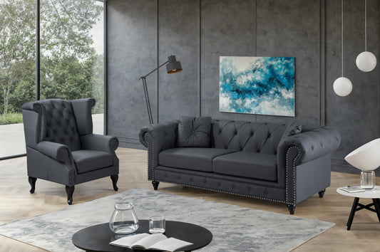 Chesterfield Full Leather Sofas & Chairs