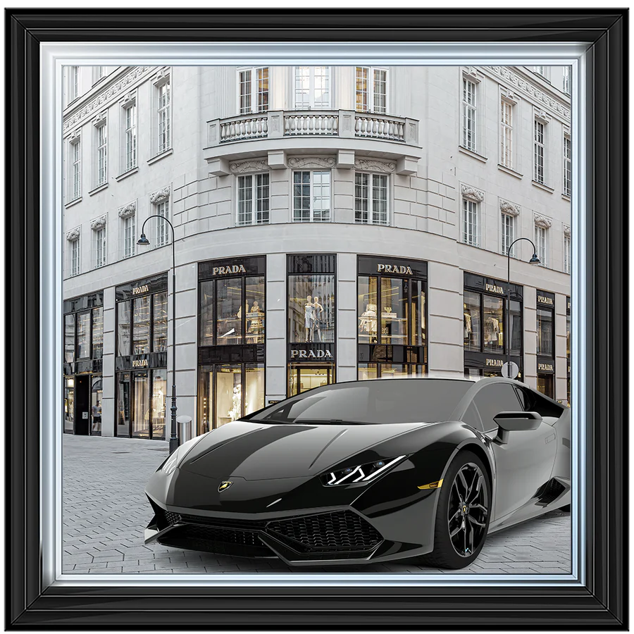 Racing to the shops - Liquid art