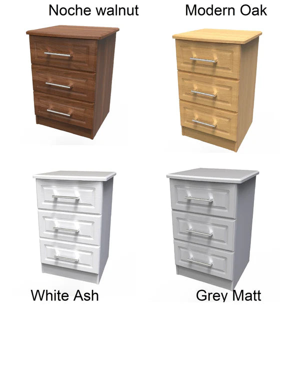 Georgia 3 drawer Bedside