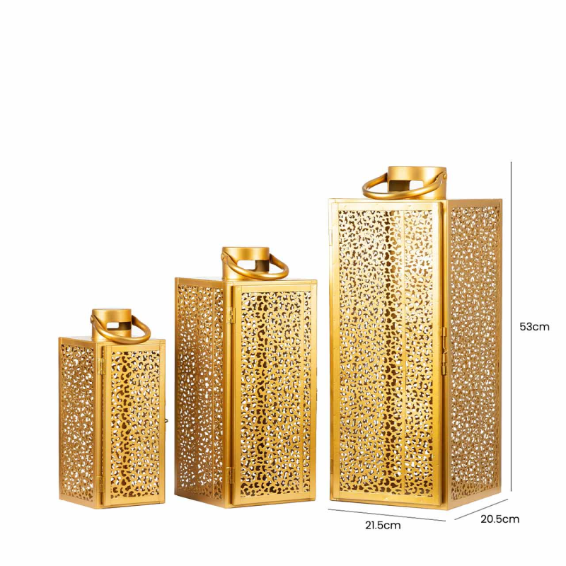 Gold Lanterns set of 3