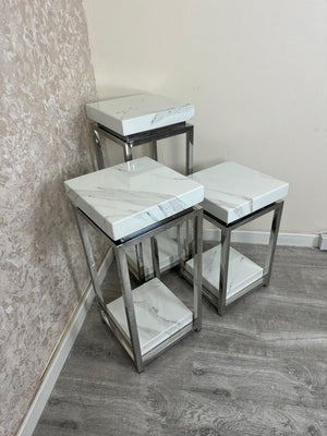 Luciano Marble pedestals - 3 sizes