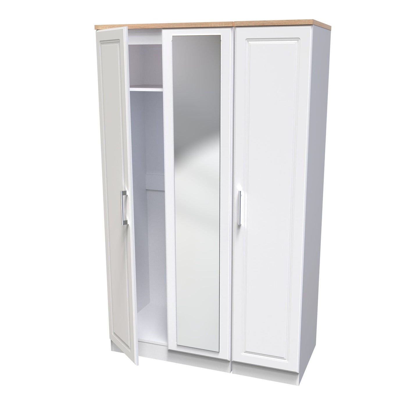 Kendal 3 Door Mirrored Wardrobe