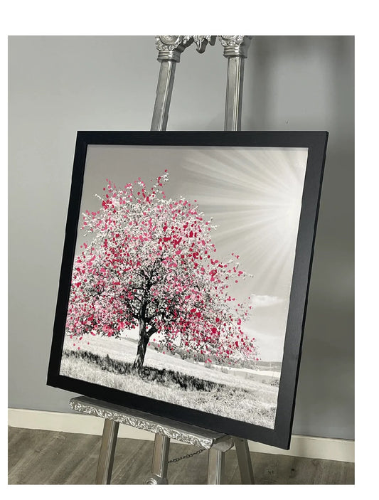Pink Blossom tree- Over-varnish