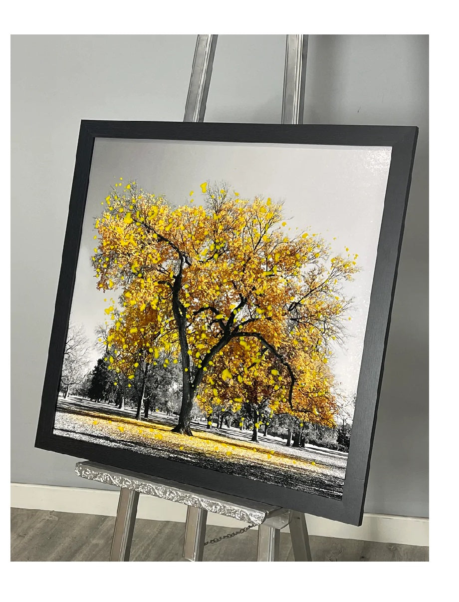 Yellow tree- Over-varnish