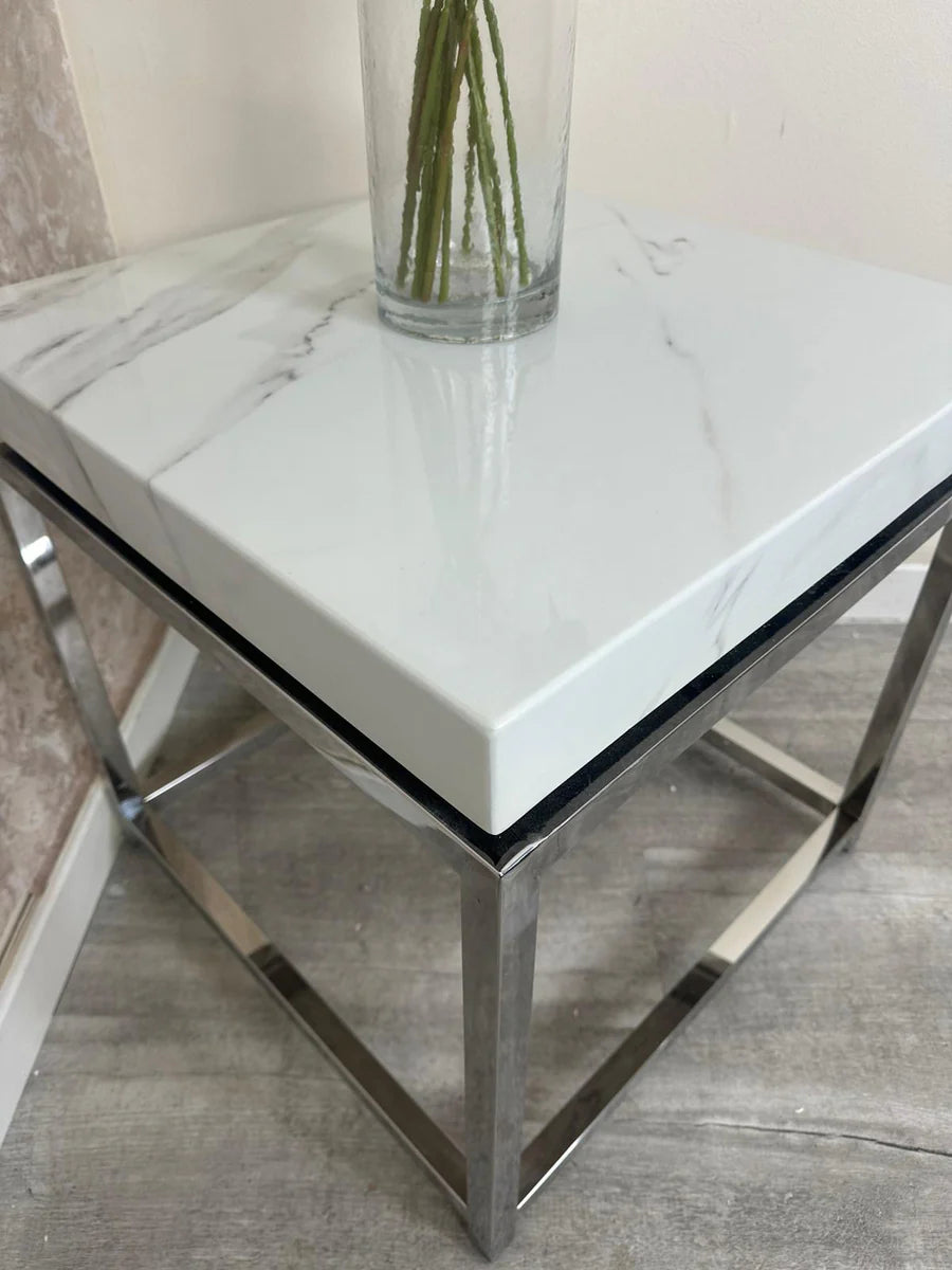 Luciano Marble Lamp table