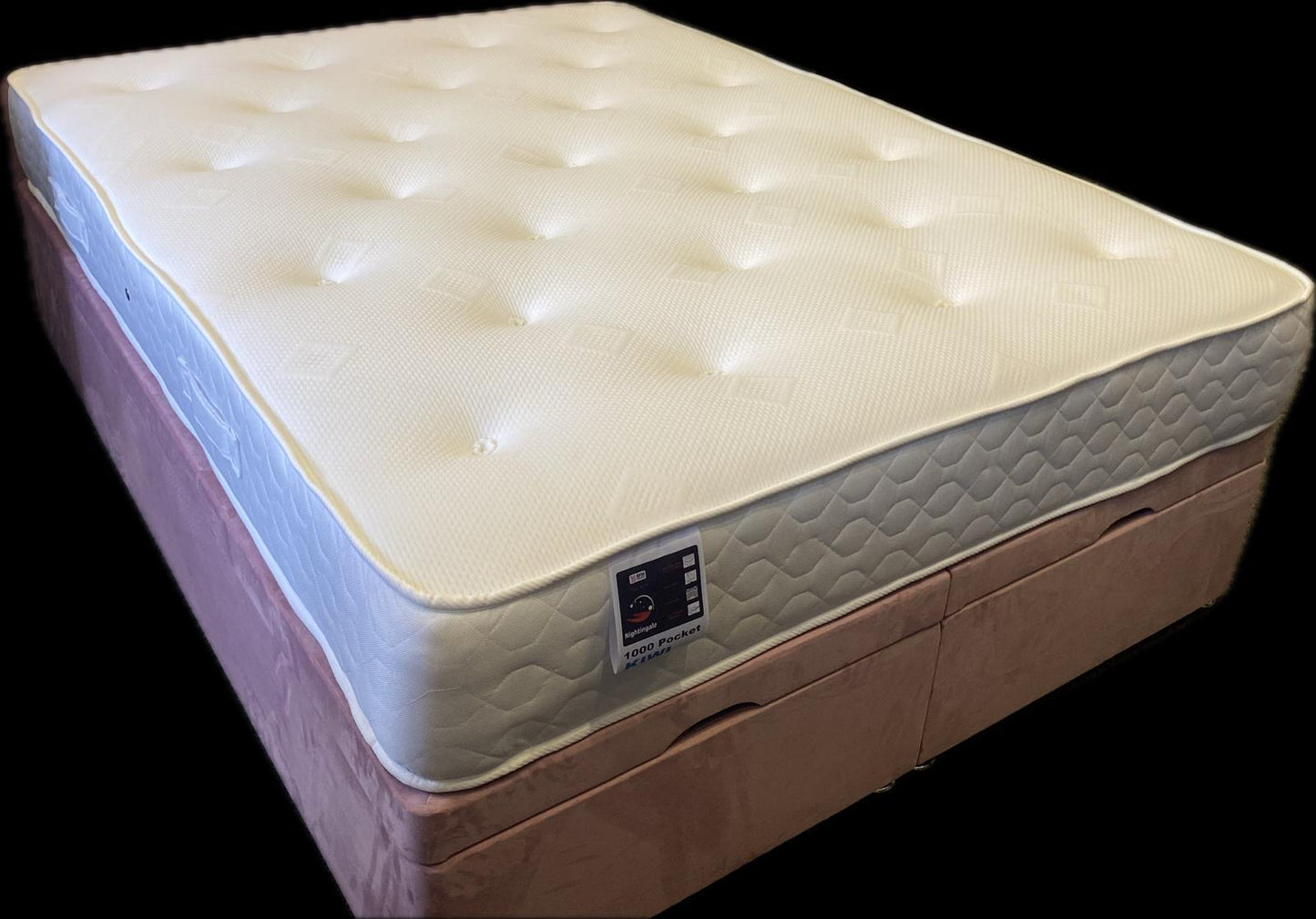 Complete Pocket sprung ottoman Bed with Headboard