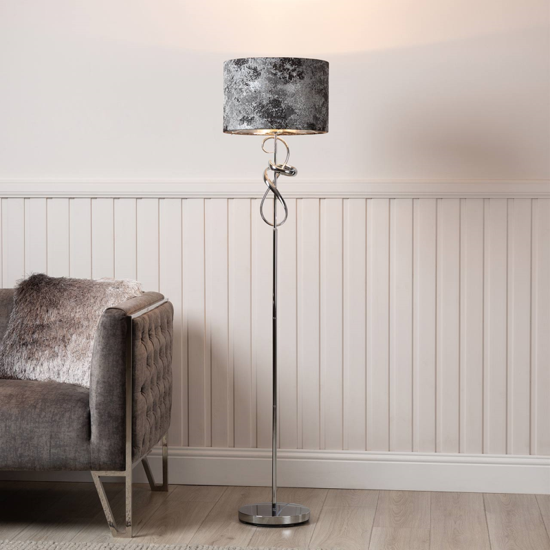 Swirl Floor Lamp Grey