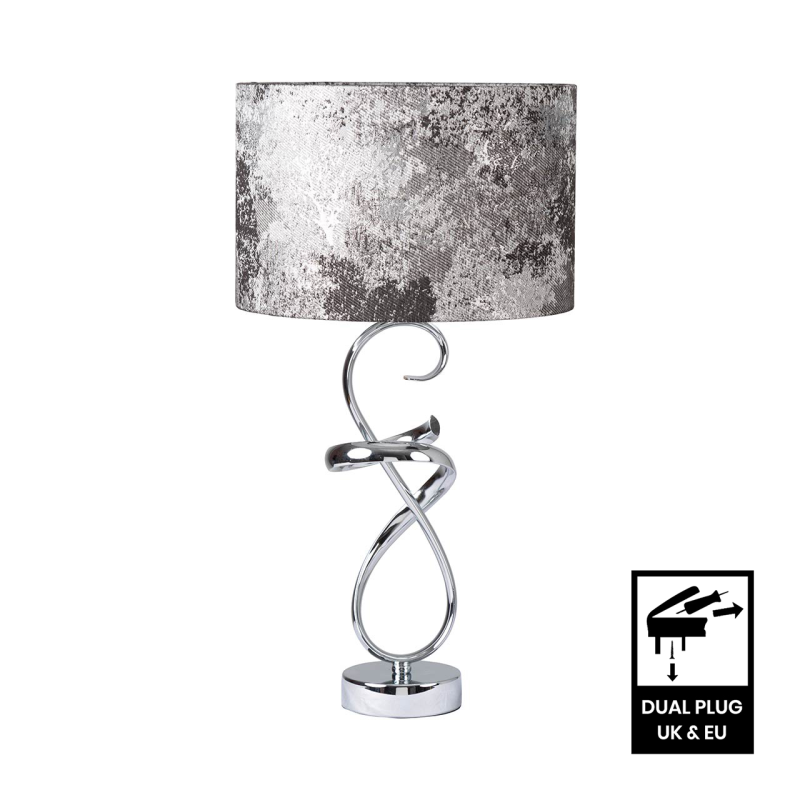 Swirl Table Lamp Grey