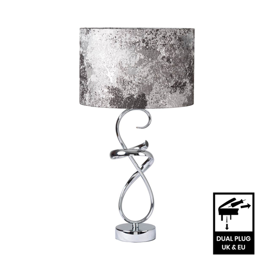Swirl Table Lamp Grey