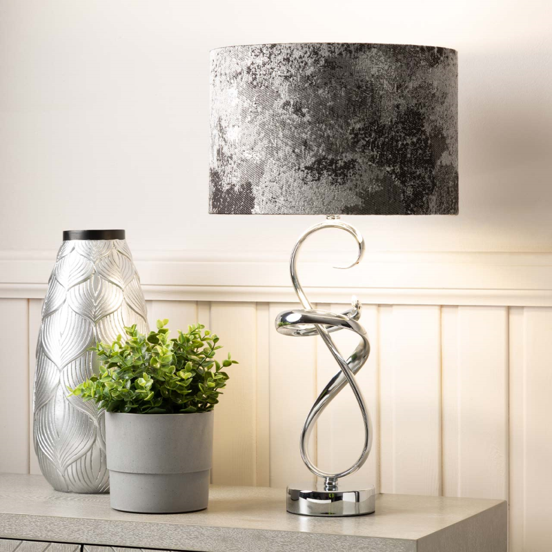 Swirl Table Lamp Grey