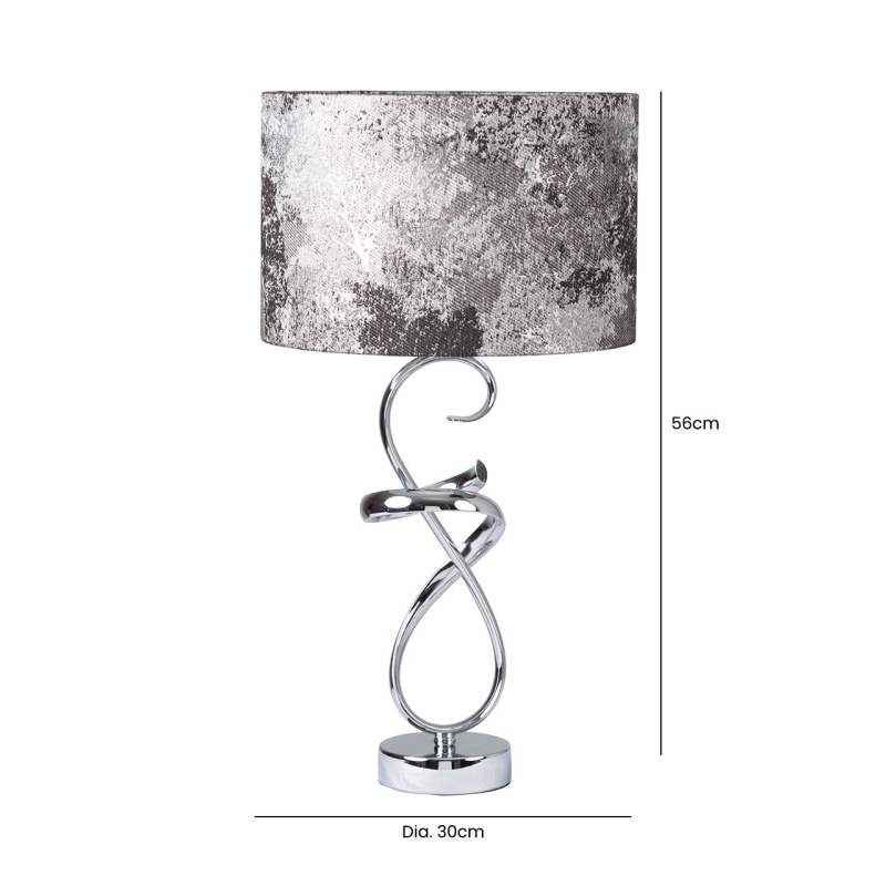Swirl Table Lamp Grey