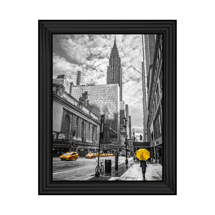 New york cityscape with chrysler building - Liquid art