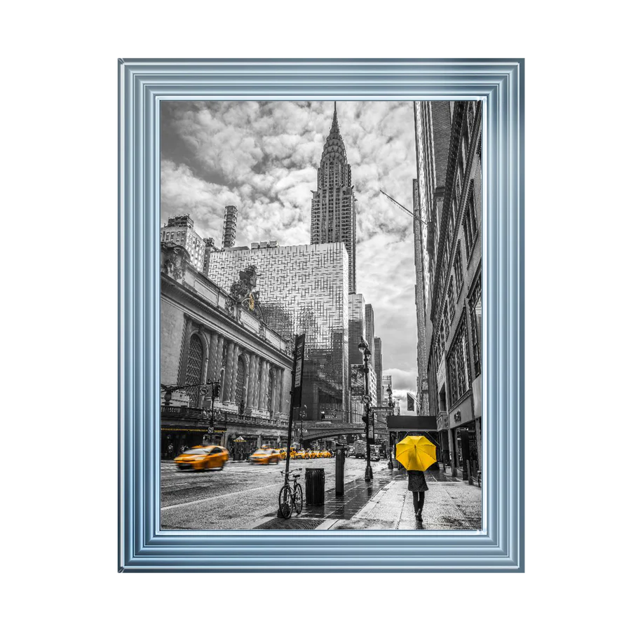 New york cityscape with chrysler building - Liquid art