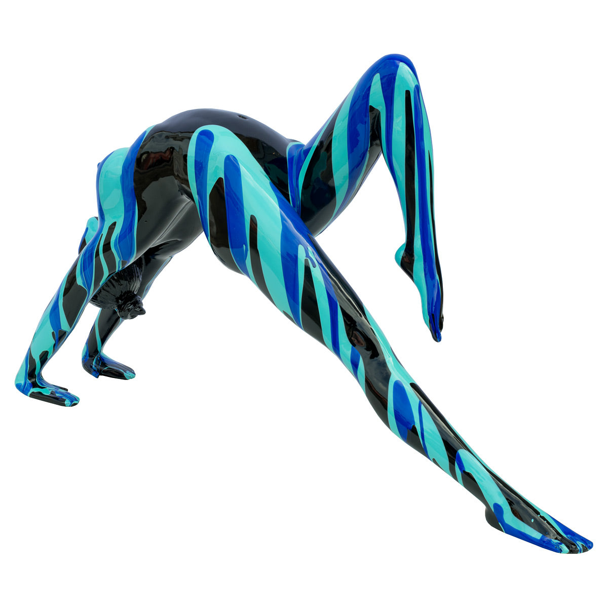 Amorous Lady sculpture 2 (yoga) Black & Blue