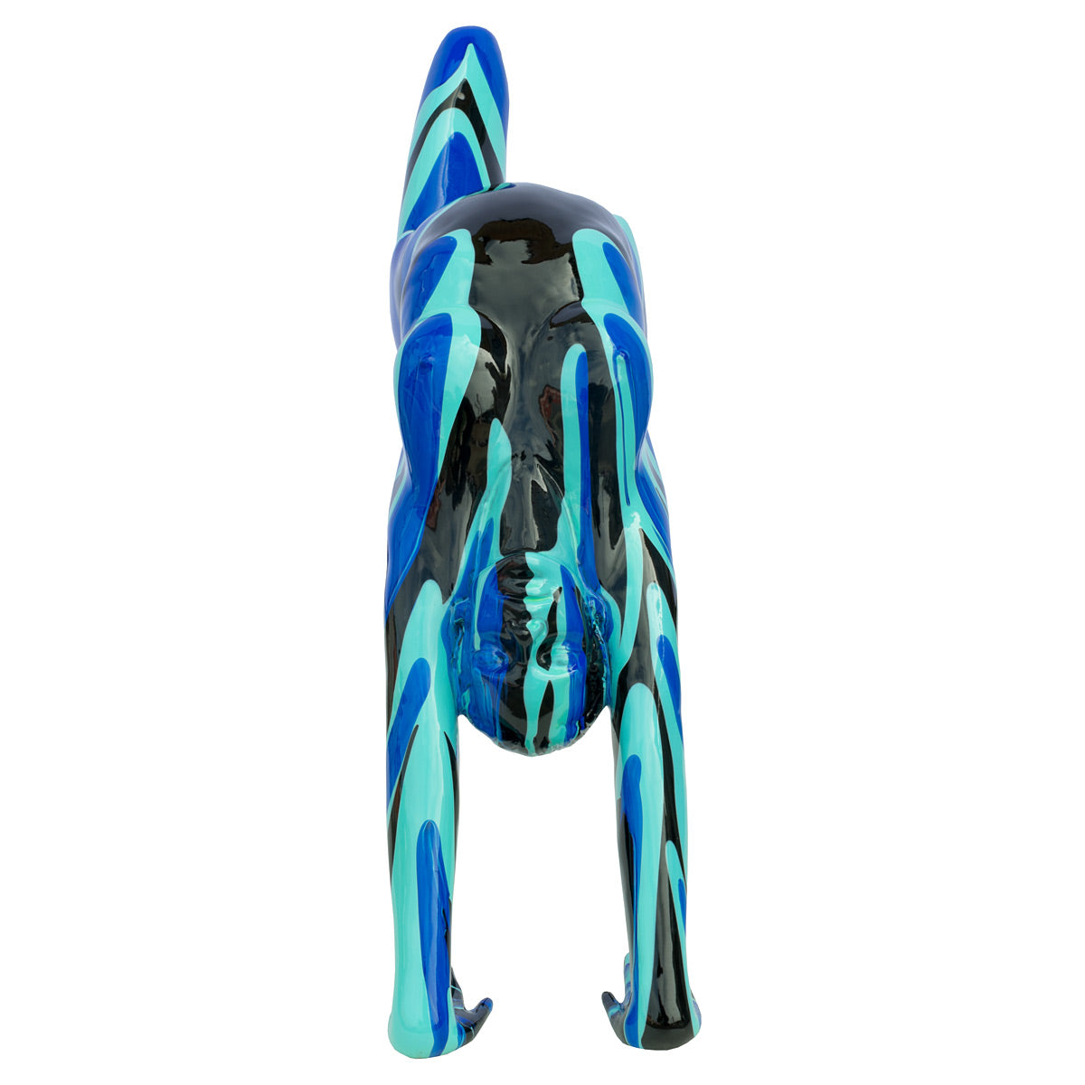 Amorous Lady sculpture 2 (yoga) Black & Blue