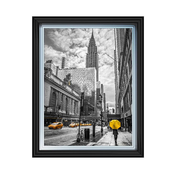 New york cityscape with chrysler building - Liquid art