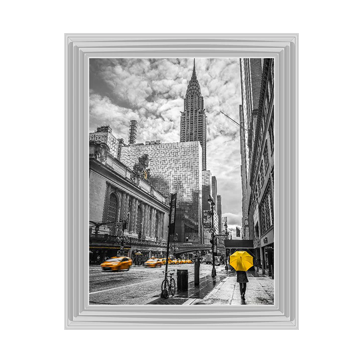 New york cityscape with chrysler building - Liquid art