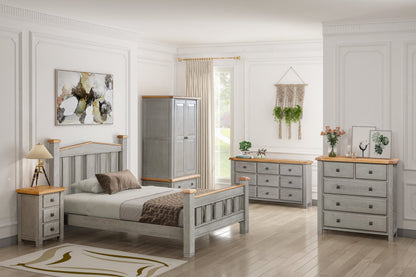 Noah Grey Oak Bed frame