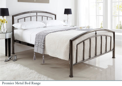 Carter Premier Bed frame -Black Nickel