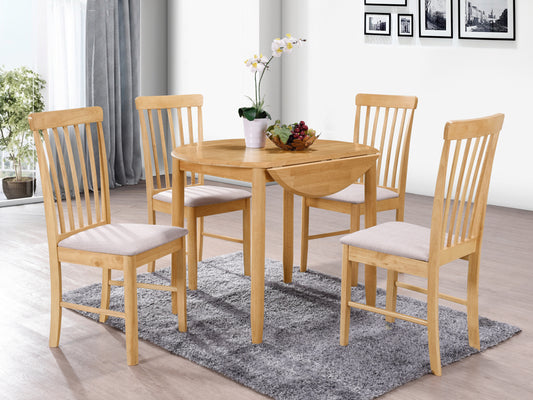 Anna round DropLeaf table & 4 chairs