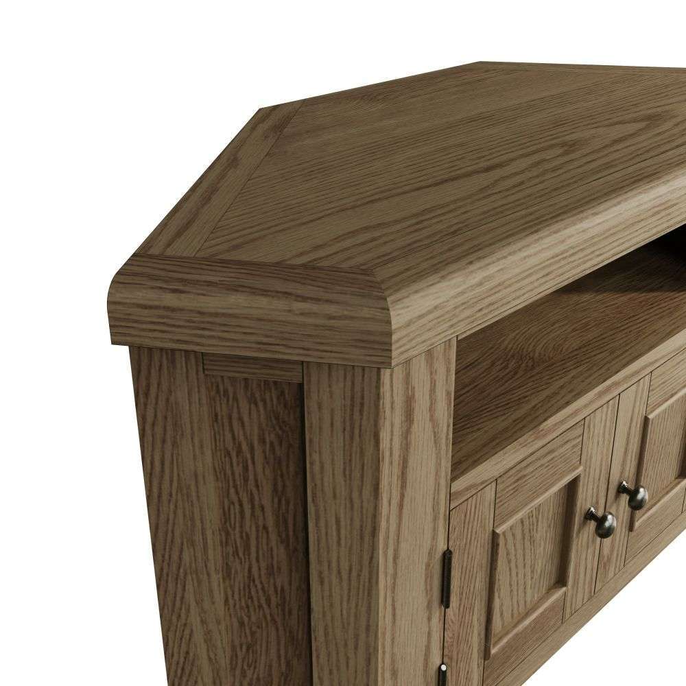 HO-Smoked Oak Corner Tv unit