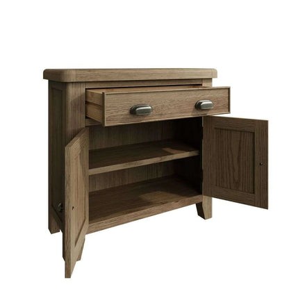 HO-Smoked Oak small Sideboard 2 door 1 drawer