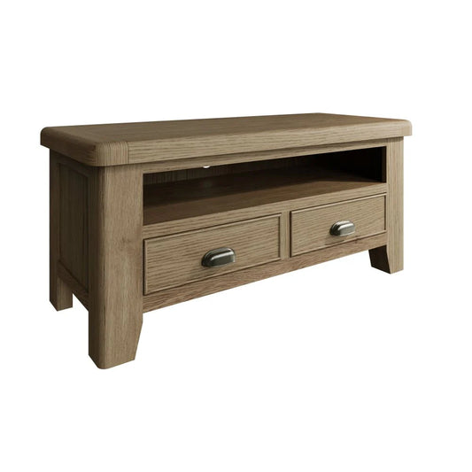 HO-Smoked Oak Straight Tv unit