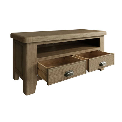 HO-Smoked Oak Straight Tv unit