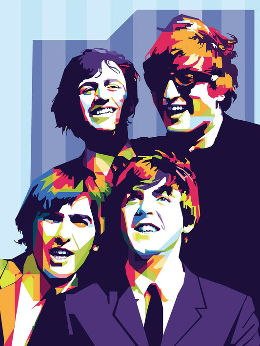 Beatles Liquid art Picture