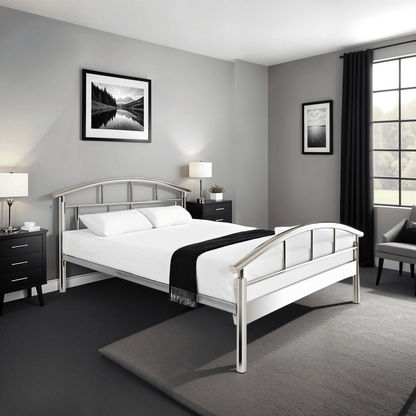 Jewell Premier Bed frame -Chrome