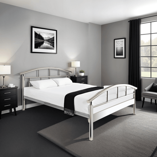 Jewell Premier Bed frame -Chrome