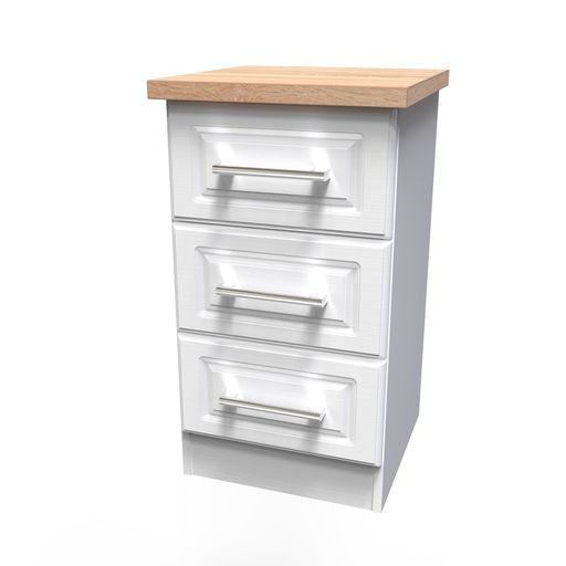 Kendal 3 drawer bedside