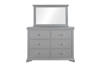 Lucca 6 Drawer chest with Mirror