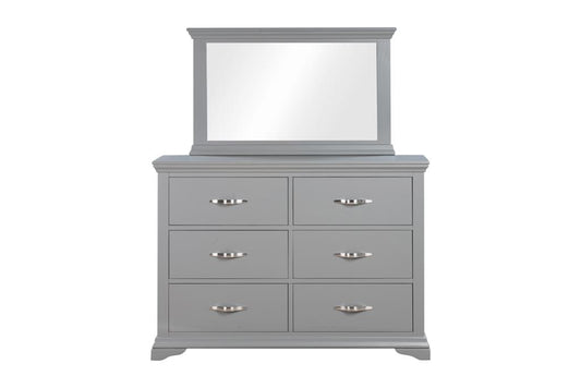 Lucca 6 Drawer chest with Mirror