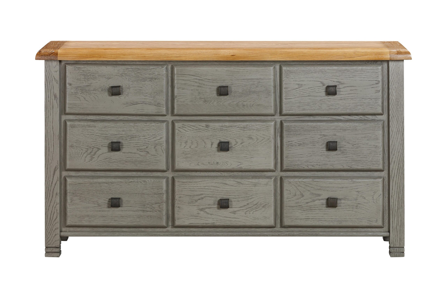 Noah 9 Drawer grey oak chest