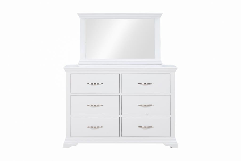 Seattle 6 Drawer chest with Mirror