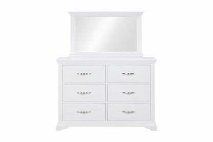 Lucca 6 Drawer chest with Mirror