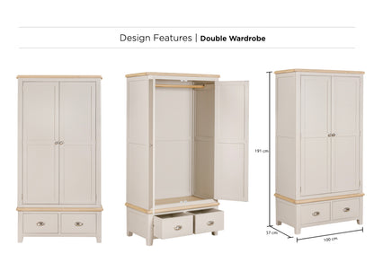 Walsingham 2 door 2 Drawer wardrobe