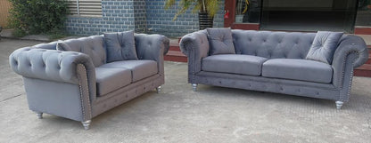 Chesterfield 3 + 2 seater Sofa set